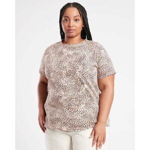 ATHLETA Women's Organic Printed Tee Sz 3X NEW NWT